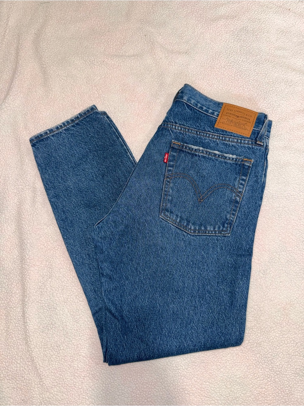 Levi's Women's Wedgie Classic Blue Straight Leg Jeans